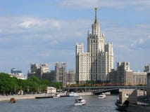 Rusland, Moskou, wolkenkrabber van het tijdvak van Stalin royalty-vrije stock foto Rusland, Moskou, wolkenkrabber van het tijdvak van Stalin royalty-vrije stock foto