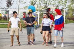 RUSLAND, rostov-op-TREKT - 23 Juni, aan stock foto RUSLAND, rostov-op-TREKT - 23 Juni, aan stock foto