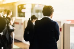 Rusningstid i tokyo arkivbilder Rusningstid i tokyo arkivbilder