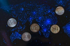Russian anniversary coins of Sochi. royalty free stock photography Russian anniversary coins of Sochi. royalty free stock photography