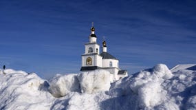 Russian Federation, Belgorod region, Shopino village, church royalty free stock photography Russian Federation, Belgorod region, Shopino village, church royalty free stock photography