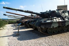 Russian made tanks was captured by IDF on display at Yad La-Shiryon Armored Corps Museum at Latrun. Latrun, Israel royalty free stock images Russian made tanks was captured by IDF on display at Yad La-Shiryon Armored Corps Museum at Latrun. Latrun, Israel royalty free stock images