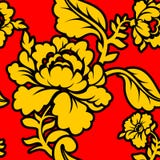 Russian national pattern Hohloma. Traditional Folk Ornament in R royalty free illustration Russian national pattern Hohloma. Traditional Folk Ornament in R royalty free illustration