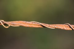 Rusted Barbed Wire Fence stock photography Rusted Barbed Wire Fence stock photography