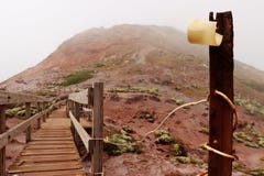 Rusty Pole sur une montagne photo stock Rusty Pole sur une montagne photo stock