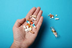 Rx meditation medicine. Bottle and pills. Doctor care stock photo Rx meditation medicine. Bottle and pills. Doctor care stock photo