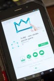 Ryazan, Ρωσία - 3 Ιουλίου 2018: 1LINE - παιχνίδι κινητό app γρίφων ένας-κτυπήματος στην επίδειξη του PC ταμπλετών στοκ εικόνα Ryazan, Ρωσία - 3 Ιουλίου 2018: 1LINE - παιχνίδι κινητό app γρίφων ένας-κτυπήματος στην επίδειξη του PC ταμπλετών στοκ εικόνα