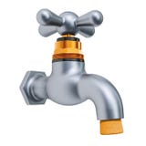 Räddningvattenbegrepp, vattenklapp med kork framförande 3d royaltyfri illustrationer Räddningvattenbegrepp, vattenklapp med kork framförande 3d royaltyfri illustrationer