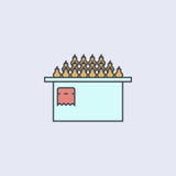 räknare med den kulöra översiktssymbolen för päron En av samlingssymbolerna för websites, rengöringsdukdesign, mobil app stock illustrationer räknare med den kulöra översiktssymbolen för päron En av samlingssymbolerna för websites, rengöringsdukdesign, mobil app stock illustrationer