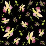 Rétro fond floral. Orchidée. illustration libre de droits Rétro fond floral. Orchidée. illustration libre de droits