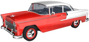 Rétro illustration classique de voiture d'isolement illustration stock Rétro illustration classique de voiture d'isolement illustration stock