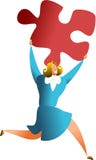 Réussite de puzzle illustration stock Réussite de puzzle illustration stock