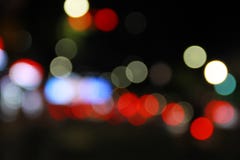 Réverbères de ville de Bokeh image stock Réverbères de ville de Bokeh image stock