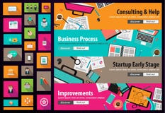 Różnorodni projekty: Idealny Workspace dla pracy zespołowej ilustracja wektor Różnorodni projekty: Idealny Workspace dla pracy zespołowej ilustracja wektor