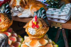 Ręcznie malowany ceramiczne postacie zdjęcie stock Ręcznie malowany ceramiczne postacie zdjęcie stock
