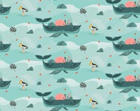 Ręka rysujący wektorowych abstrakcjonistycznych kreskówki lata czasu plaży sceny oceanu dna graficznych ilustracj bezszwowy wzór ilustracja wektor Ręka rysujący wektorowych abstrakcjonistycznych kreskówki lata czasu plaży sceny oceanu dna graficznych ilustracj bezszwowy wzór ilustracja wektor