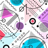 1980s inspired memphis pattern background Royalty Free Stock Image 1980s inspired memphis pattern background Royalty Free Stock Image