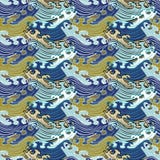 S?ml?s abstrakt retro geometrisk modell Swirly prydnader i geometriska rader royaltyfri illustrationer S?ml?s abstrakt retro geometrisk modell Swirly prydnader i geometriska rader royaltyfri illustrationer