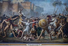 Sabine Women por Jacques-Louis David - Louvre imagem de stock Sabine Women por Jacques-Louis David - Louvre imagem de stock
