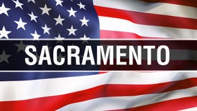 Sacramento miasto na usa flagi tle, 3D rendering Zlani stany Ameryka zaznaczają falowanie w wiatrze amerykańska flaga dumna royalty ilustracja Sacramento miasto na usa flagi tle, 3D rendering Zlani stany Ameryka zaznaczają falowanie w wiatrze amerykańska flaga dumna royalty ilustracja