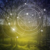 Sacred geometry. Mathematics, nature, and spirituality in nature. The formula of nature. vector illustration Sacred geometry. Mathematics, nature, and spirituality in nature. The formula of nature. vector illustration