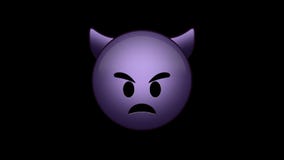 Sad Devil Emoji Animated Loops with Alpha Channel Stock Video - Video of  emotion, background: 78287963