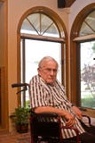 Sad Old Man In Wheelchair Royalty Free Stock Photo