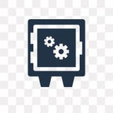 Safe box vector icon isolated on transparent background, Safe bo royalty free illustration Safe box vector icon isolated on transparent background, Safe bo royalty free illustration