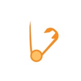 Safety pin icon vector isolated on white background, Safety pin sign , family symbols royalty free illustration Safety pin icon vector isolated on white background, Safety pin sign , family symbols royalty free illustration
