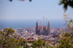 Sagrada Familia viewed from Parc Guell