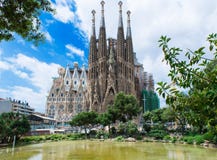 Sagrada Familia в Барселоне стоковые изображения rf Sagrada Familia в Барселоне стоковые изображения rf