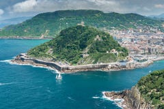 Summer sailing in San Sebastian stock photos Summer sailing in San Sebastian stock photos
