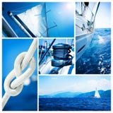 sailboat κολάζ πλέοντας γιοτ