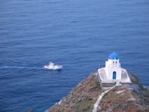 Sailing By The Little Church Stock Photos Sailing By The Little Church Stock Photos