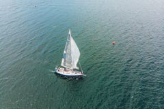 Sailing yachts regatta. Series yachts and ships. photo from drone stock photos Sailing yachts regatta. Series yachts and ships. photo from drone stock photos