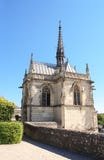 Saint Hubert chapel with Leonardo da Vinci tomb, Amboise, France stock image Saint Hubert chapel with Leonardo da Vinci tomb, Amboise, France stock image