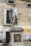 Saint Michael archangel sculpture at the ancient Castel Sant`Angelo Royalty Free Stock Photography Saint Michael archangel sculpture at the ancient Castel Sant`Angelo Royalty Free Stock Photography
