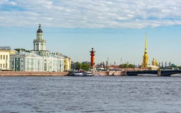Saint Petersburg cityscape with Kunstkamera and Peter and Paul fortress, Russia stock photos Saint Petersburg cityscape with Kunstkamera and Peter and Paul fortress, Russia stock photos