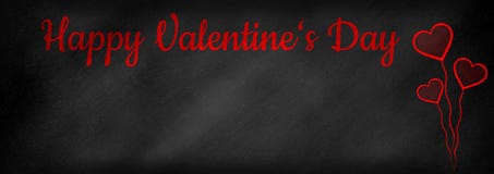 Saint-Valentin heureuse écrite sur un tableau images libres de droits Saint-Valentin heureuse écrite sur un tableau images libres de droits