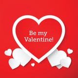 Saint Valentine Abstract Vector Hearts Card ou illustration libre de droits Saint Valentine Abstract Vector Hearts Card ou illustration libre de droits