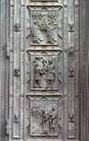 Saint Vitus Cathedrale Door Decoration Fragment Stock Photo