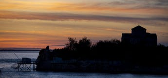 Sainte-Radegonde medieval Church, Talmont sur Gironde royalty free stock image Sainte-Radegonde medieval Church, Talmont sur Gironde royalty free stock image
