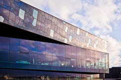 Sala da concerto di Harpa a Reykjavik, Islanda Fotografia Stock Sala da concerto di Harpa a Reykjavik, Islanda Fotografia Stock