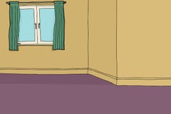 Sala de visitas vazia ilustração royalty free Sala de visitas vazia ilustração royalty free