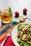 Salada fresca do espinafre Imagem de Stock Royalty Free Salada fresca do espinafre Imagem de Stock Royalty Free