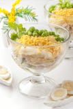 Salade de poulet avec la mayonnaise image stock Salade de poulet avec la mayonnaise image stock