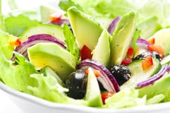 Salade met Avocado stock foto Salade met Avocado stock foto