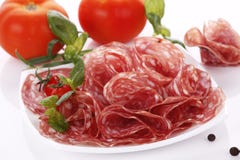 Salami imagem de stock royalty free Salami imagem de stock royalty free