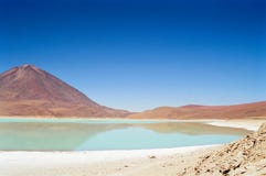 Salar de Uyuni Laguna Verde, Bolivien lizenzfreie stockfotos Salar de Uyuni Laguna Verde, Bolivien lizenzfreie stockfotos