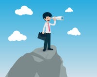 Salary man 01 Looking for Opportunities Using a Binoculars stock illustration Salary man 01 Looking for Opportunities Using a Binoculars stock illustration